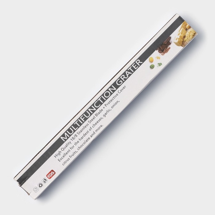 Тёрка для сыра мелкая Доляна &laquo;Савон&raquo;, 32 см, с ручкой, цвет чёрный