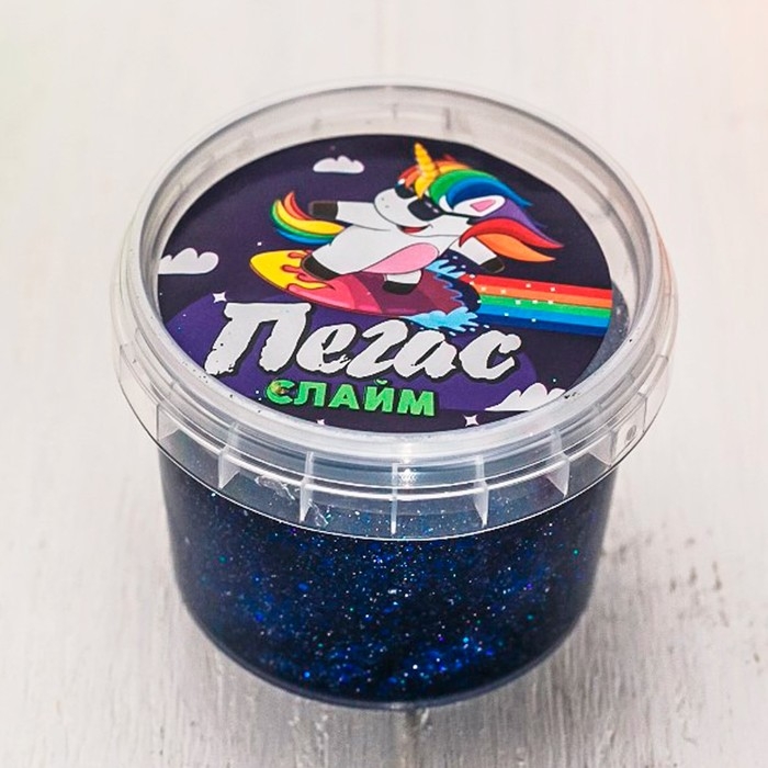 Слайм &laquo;Пегас&raquo; Голография, Синий, 90 г