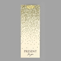 Пакет под бутылку &laquo;Подарок&raquo;, глиттер, 13 х 36 х 10 см