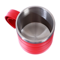Термокружка &laquo;Мастер К&raquo;, 450 мл, с ручкой, сохраняет тепло 2 ч, 12.5&times;10.5 см, красная