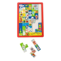 Деревянный тетрис &laquo;Новый год! Праздник у зверят&raquo;