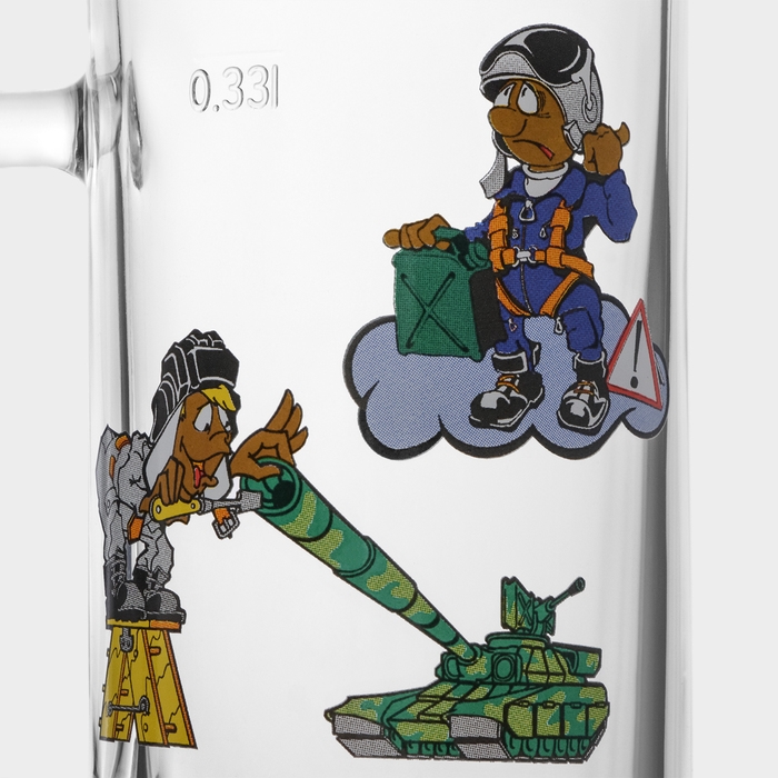 Набор пивных кружек &laquo;Приколисты&raquo;, 330 мл, в подарочной упаковке, 2 шт, рисунок МИКС