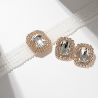 Набор 2 предмета; серьги, колье «Роскошь» крупный камень, цвет белый в золоте, 42 см Набор 2 предмета; серьги, колье «Роскошь» крупный камень, цвет белый в золоте, 42 см