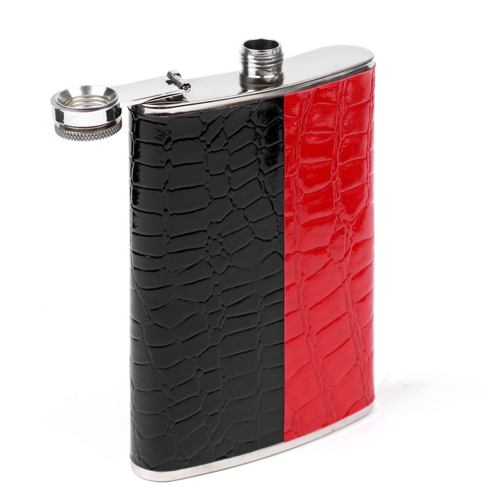 Подарочный набор 6 в 1 "Дубль": фляжка 270 мл, воронка, 4 рюмки, 17 х 17 см