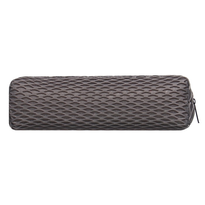 Пенал школьный на молнии Calligrata "Сетка", серый