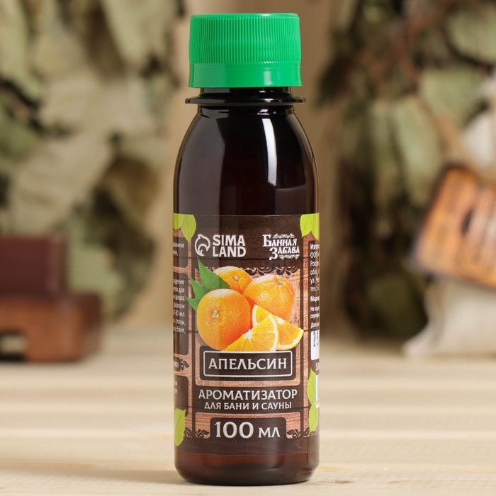 Ароматизатор для бани и ванны «Апельсин», натуральный, 100 мл, Ароматизатор для бани и ванны «Апельсин», натуральный, 100 мл, "Банная Забава"