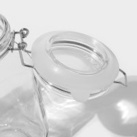 Банка стеклянная для сыпучих продуктов &laquo;Прозрачная&raquo;, 900 мл