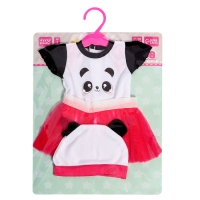 Одежда для пупсов &laquo;Панда&raquo;, боди, юбочка и шапочка