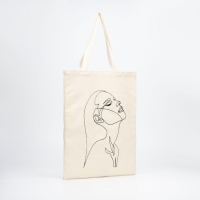 Шопер в банке &laquo;Стиль&raquo;, без подклада, без молнии, 35 х 40 х 0.5 см, бежевый