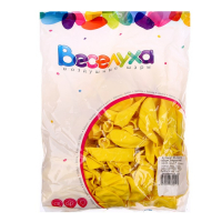 Шар латексный 12", пастель, набор 100 шт., цвет жёлтый