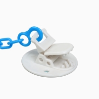 Набор: Соска - пустышка с держателем &laquo;Крокодил&raquo;, классичекая, +6 мес, цвет синий