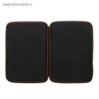 Папка для чертежей и рисунков А3, 470 х 350 х 20 мм, с ручками, текстильная, Calligrata Стандарт, Черная, плотность 600D