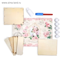 Набор для декупажа шкатулки &laquo;Нежность&raquo;