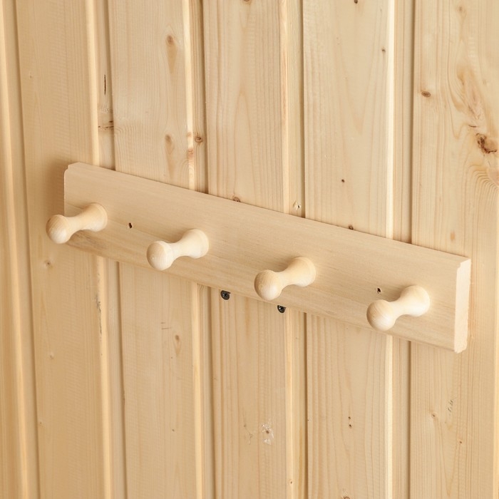 Вешалка Вешалка "Классика" 4 крючка, липа, 35х6,5х7см