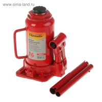 Домкрат гидравлический SPARTA Compact, 16 т, бутылочный, подъем 205&ndash;400 мм