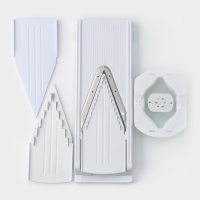 Овощерезка - шинковка Доляна &laquo;Смарти&raquo;, 3 сменных насадки, пушер, цвет белый