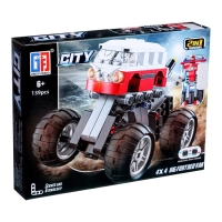 Конструктор инерционный «Внедорожник», 2 варианта сборки, 139 деталей Конструктор инерционный «Внедорожник», 2 варианта сборки, 139 деталей