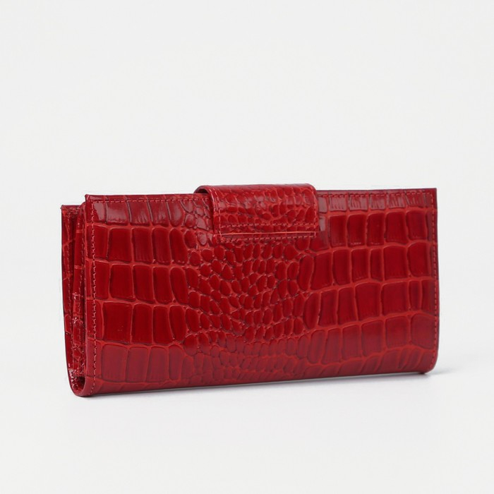 Кошелёк женский на магните, цвет красный