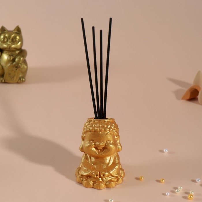 Подставка для благовоний Подставка для благовоний "Будда" 5,5х6,5х7 см золотой