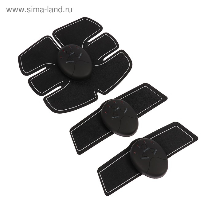 Массажёр для пресса и рук Luazon LEM-37, 6 режимов, 3 пульта, 6хААА (не в компл.), чёрный Массажёр для пресса и рук Luazon LEM-37, 6 режимов, 3 пульта, 6хААА (не в компл.), чёрный