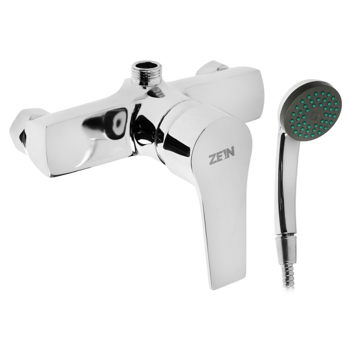 Смеситель для душа ZEIN Z2748, картридж 35 мм, с душевым набором, хром Смеситель для душа ZEIN Z2748, картридж 35 мм, с душевым набором, хром