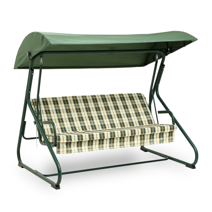 Качели садовые Качели садовые "Колорадо", 209 х 136 х 177 см, макс. нагрузка 300 кг, цвет зеленый