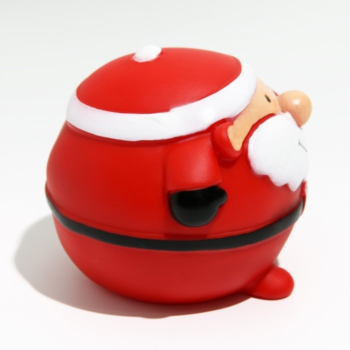 Шар пищащий для собак Шар пищащий для собак "Веселый Дед Мороз", виниловый, 8,5 х 8 см