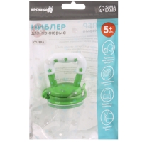 Ниблер для прикорма, с силиконовой сеточкой, цвет зеленый Ниблер для прикорма, с силиконовой сеточкой, цвет зеленый