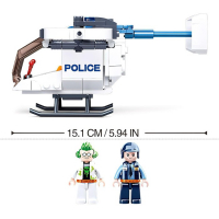 Конструктор Полиция &laquo;Вертолет&raquo;, 161 деталь