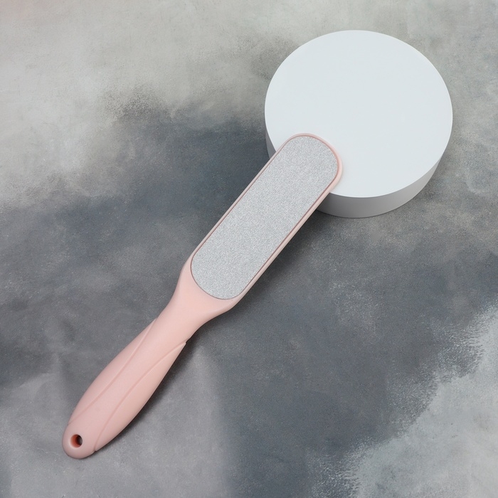 Пилка для ног, овальная, лазерная, двусторонняя, 23 см, цвет розовый Пилка для ног, овальная, лазерная, двусторонняя, 23 см, цвет розовый