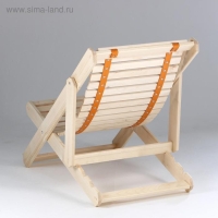 Шезлонг гибкий, усиленный, лакированный, хвоя, 100&times;65&times;78см