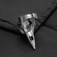 Кольцо «Коготь» череп хищника, цвет чернёное серебро, безразмерное Кольцо «Коготь» череп хищника, цвет чернёное серебро, безразмерное