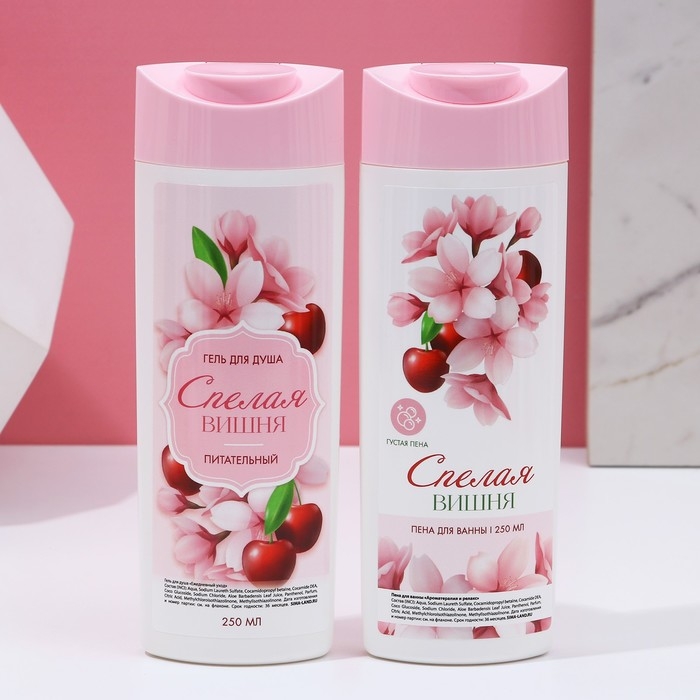 Подарочный набор косметики «Расцветай!», гель для душа и пена для ванны, 2 х 250 мл, ЧИСТОЕ СЧАСТЬЕ Подарочный набор косметики «Расцветай!», гель для душа и пена для ванны, 2 х 250 мл, ЧИСТОЕ СЧАСТЬЕ