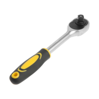 Вороток с трещоткой ТУНДРА, CrV, квадрат 1/2", 2К рукоятка, 48 зубьев, 250 мм Вороток с трещоткой ТУНДРА, CrV, квадрат 1/2", 2К рукоятка, 48 зубьев, 250 мм