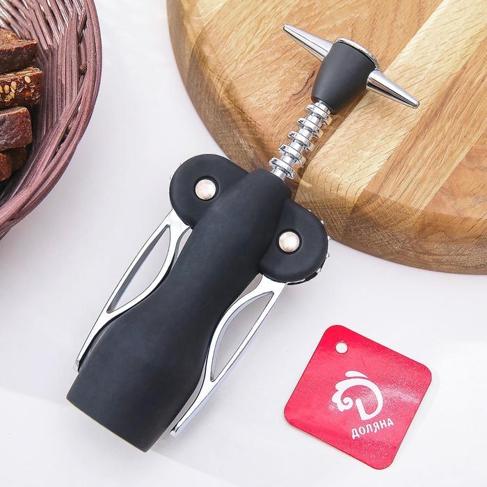 Штопор Доляна &laquo;Яркий&raquo;, 19 см, цвет МИКС