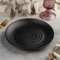 Тарелка пластиковая &laquo;Чёрный Восток&raquo;, d=21 см, цвет чёрный