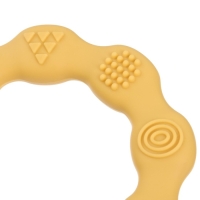 Прорезыватель силиконовый &laquo;Колечко&raquo;, цвет желтый, Mum&Baby