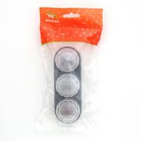 Игрушка для кошек из кошачьей мяты "Вращающиеся шарики" на основании,14 х 6 см, серая