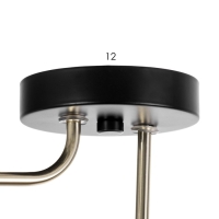 Люстра "Скарлет" 2х40Вт Е27 Чёрный, золото 33х13,5х16см Люстра "Скарлет" 2х40Вт Е27 Чёрный, золото 33х13,5х16см