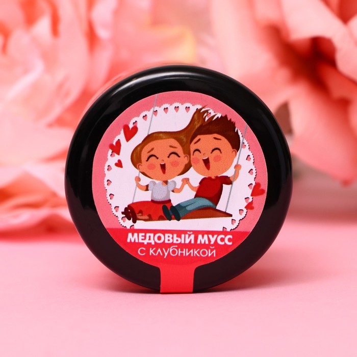 Медовый мусс Медовый мусс "14 февраля" клубника, 30 г