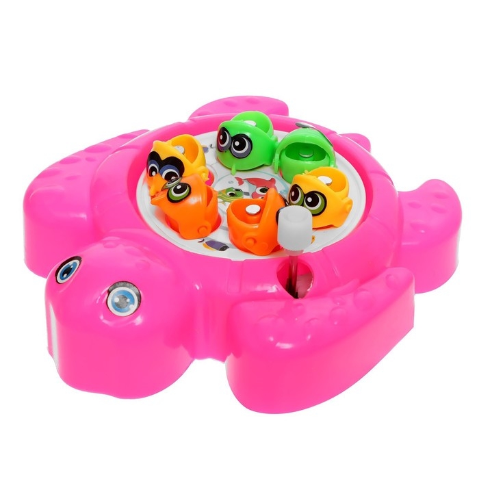 Рыбалка заводная «Черепашка», 6 рыбок, 1 удочка, МИКС Рыбалка заводная «Черепашка», 6 рыбок, 1 удочка, МИКС