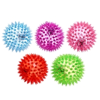 Мяч &laquo;Ёжик&raquo;, световой, с пищалкой, цвета МИКС