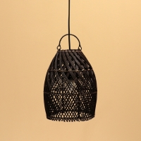 Светильник потолочный из ротанга "Пати" 1х120Вт, Е27, 20х20х28 см