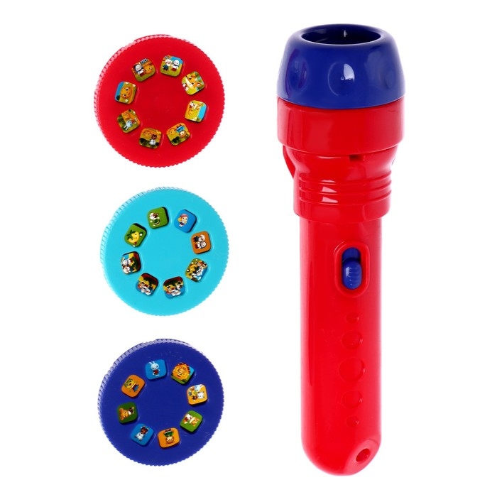 Проектор-фонарик &laquo;Добрые сказки&raquo;, 3 слайда, 24 картинки