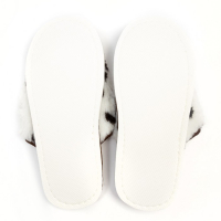 Тапочки женские, цвет молочный &laquo;Лапки&raquo;, размер 40