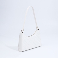 Сумка-багет на молнии, цвет белый Сумка-багет на молнии, цвет белый