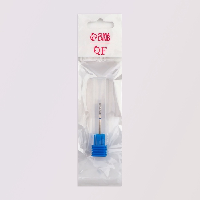 Фреза алмазная для маникюра &laquo;Конус&raquo;, средняя зернистость, 2,5 &times; 10 мм, в пластиковом футляре