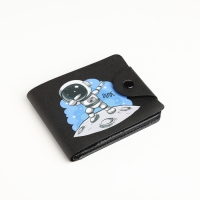 Кошелёк на кнопке, цвет чёрный Кошелёк на кнопке, цвет чёрный