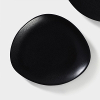 Набор тарелок фарфоровых Magistro Carbon, 21&times;18,5см, цвет чёрный