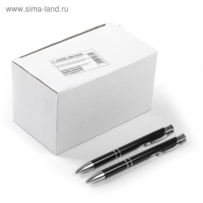 Ручка шариковая автоматическая, 0.5 мм, стержень синий, чёрный корпус